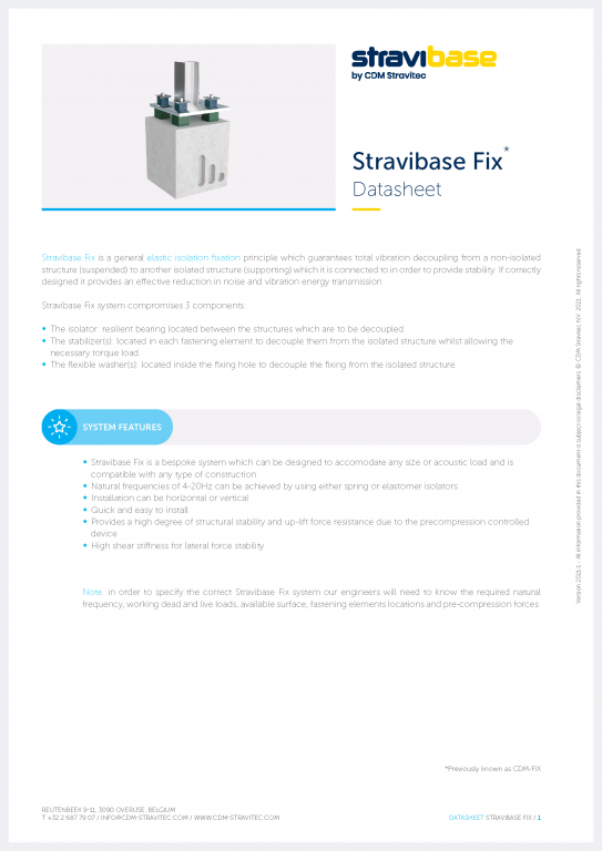 Datasheet - Stravibase Fix