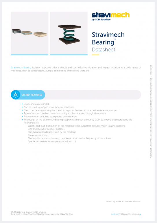 Datasheet - Stravimech Bearing (-P/-S)