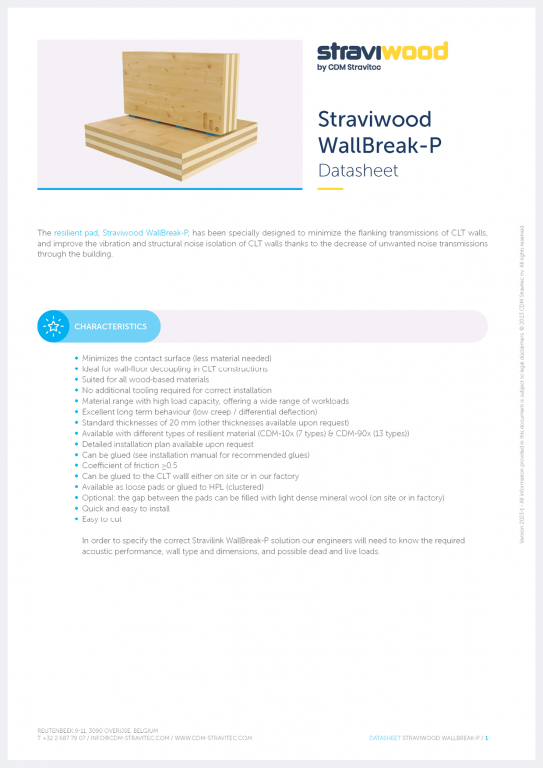 Datasheet - Straviwood WallBreak-P (EU)
